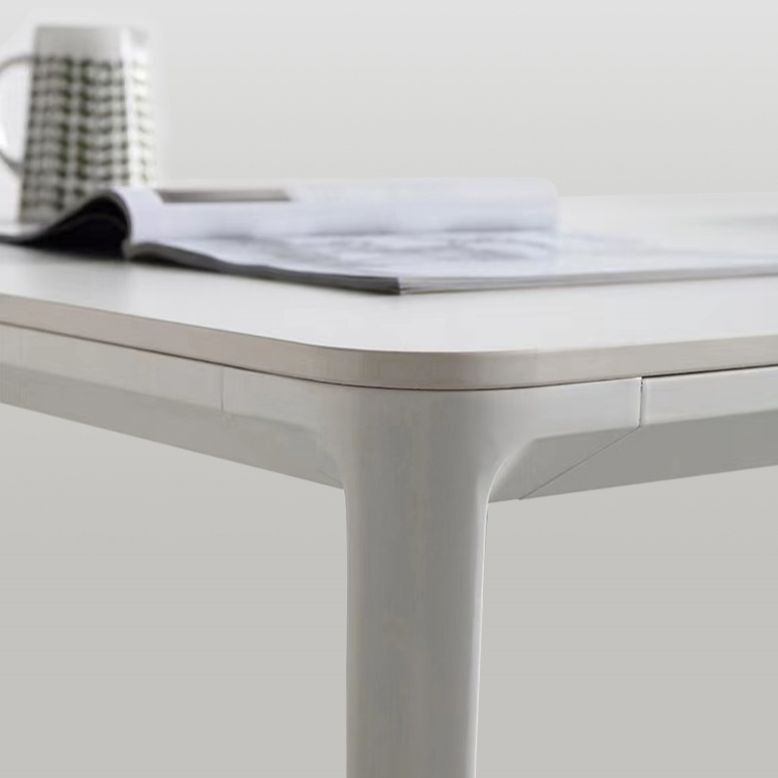 Rectangle Dining Furniture Set 1/4/5/6/7 Pieces Modern Sintered Stone Table Armless Chairs