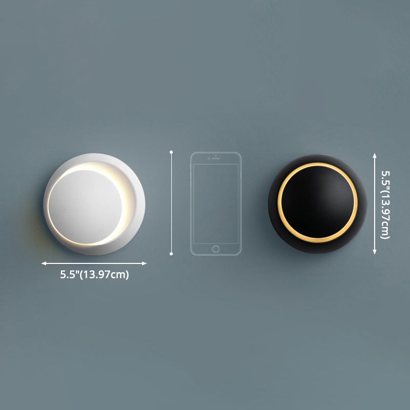 Disk Acrylic Wall Lighting Fixtures Modern Wall Mounted Light Fixture for Bedroom