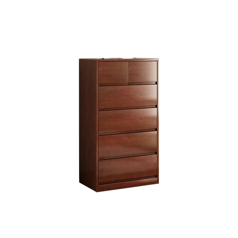 Rubberwood Accent Chest with Drawers 23.62" Long Contemporary Chest