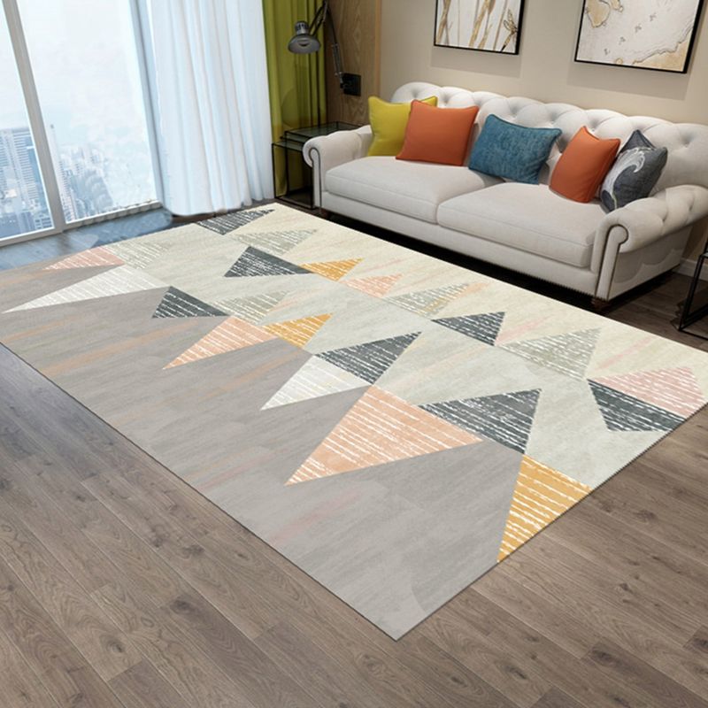 Zeitgenössischer Bereich Teppich Polyester Grafik Teppich nicht rutschfestem Teppich für Wohnzimmer