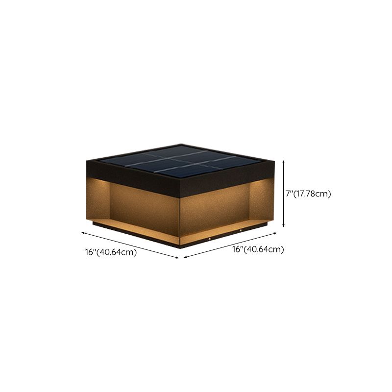 Square Pillar Lamp Modern Outdoor Waterproof Light for Courtyard