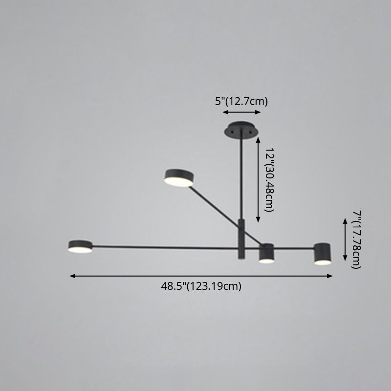 Lampada del lampadario Sputnik Lampada in metallo contemporaneo lampada a sospensione per soggiorno