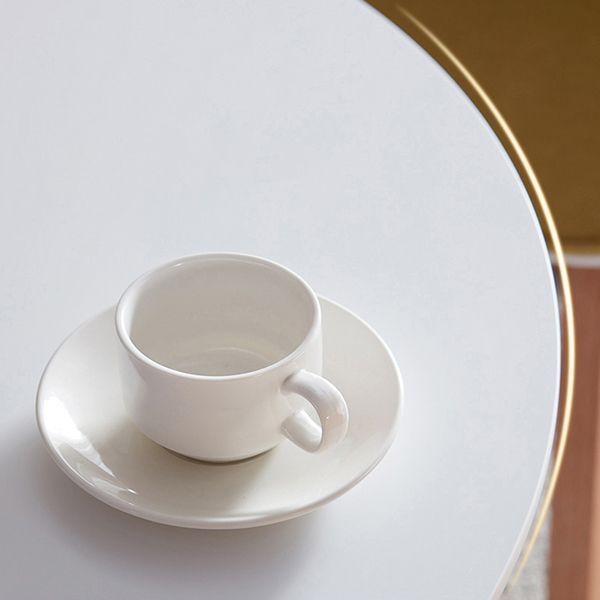 Mesa de comedor moderna de madera artificial, mesa redonda con base de pedestal de metal
