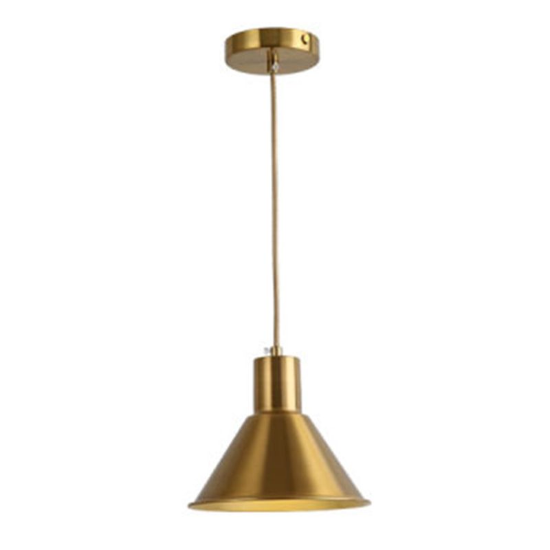Luminaire suspendu ombré or de style contemporain suspension suspension