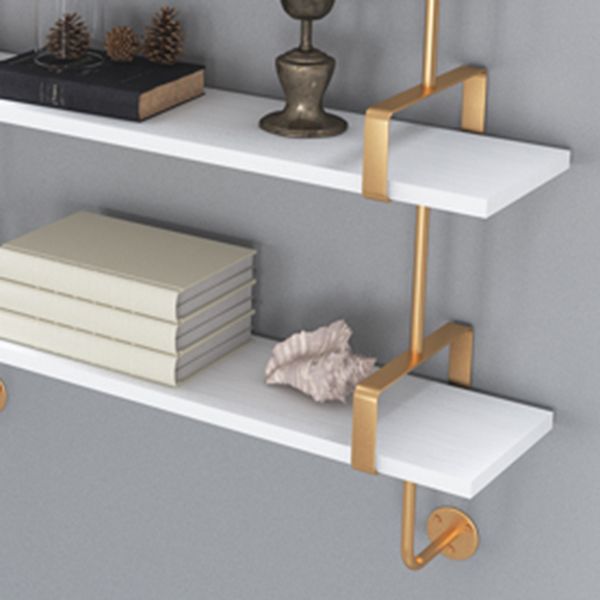 Wall Mounted Storage Bookshelf Nordic Style Bookcase with Shelves