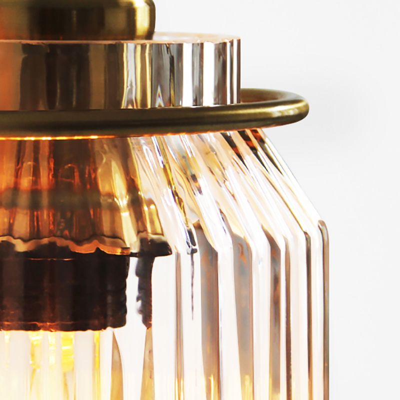 Modern 1-Light Wall Lamp Glass Wall Sconce Lighting for Bedroom