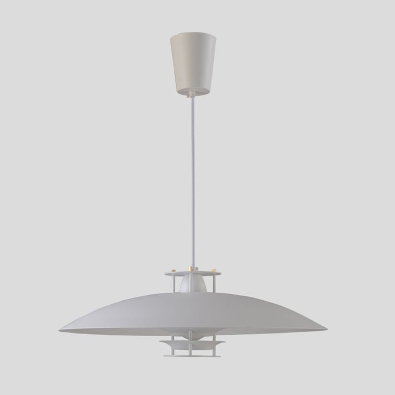 Fliegende Untertasse Metall hängend hängendes nordisches moderne 1 hängende Lampe für Wohnzimmer
