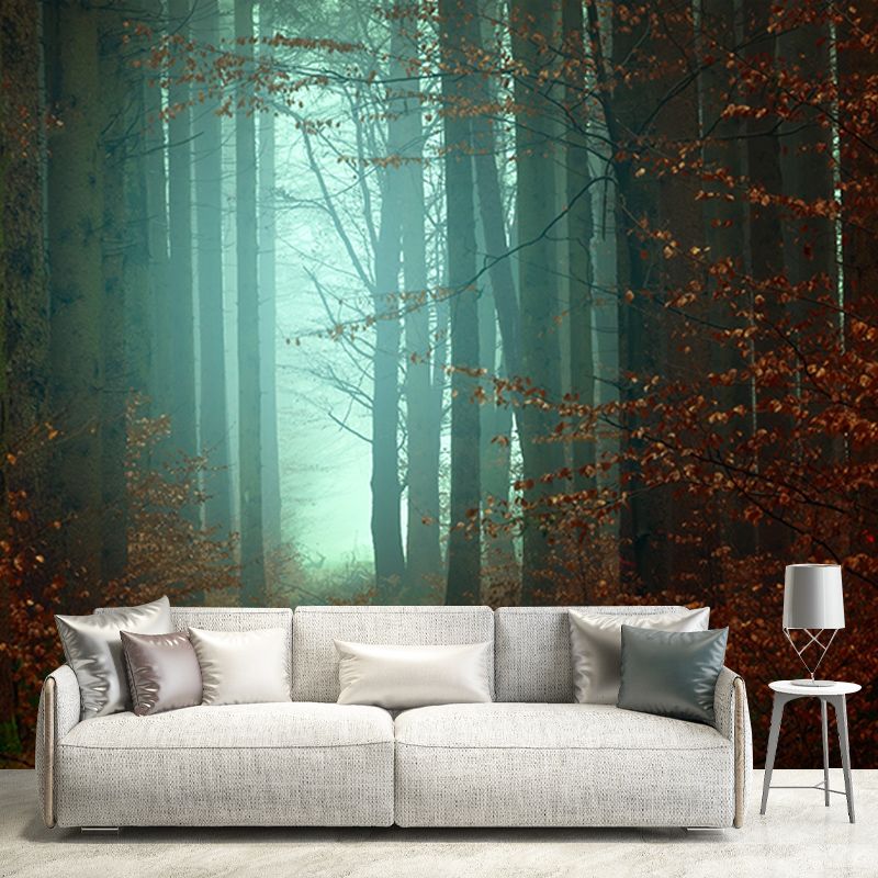 Environment Friendly Resistant Mural Wallpaper Forest Living Room Wall Mural