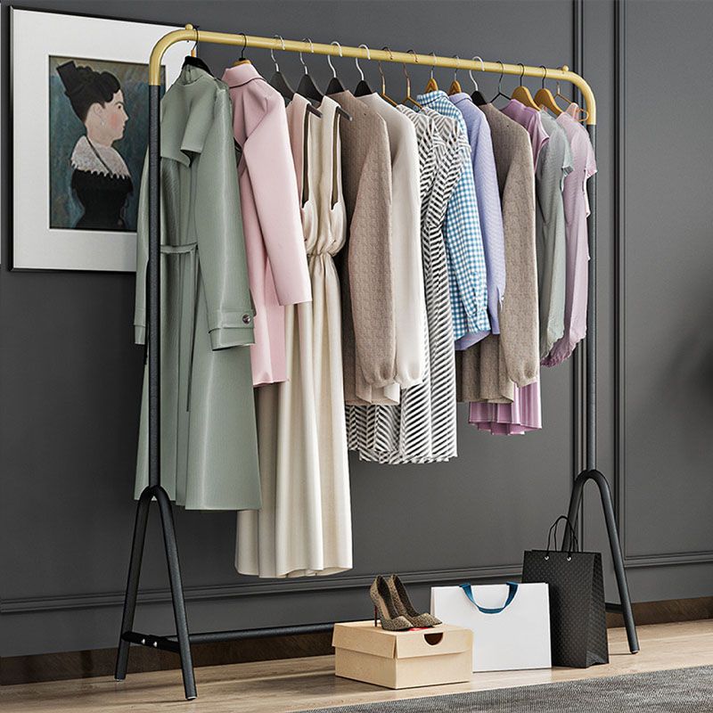 Gorgeous Clothes Hanger Metal Frame Coat Rack with Storage Shelf