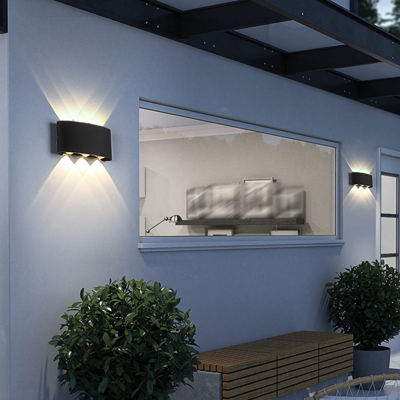 Modern Style Geometry Shape Wall Sconce Metal Multi Light Wall Lighting for Bedroom