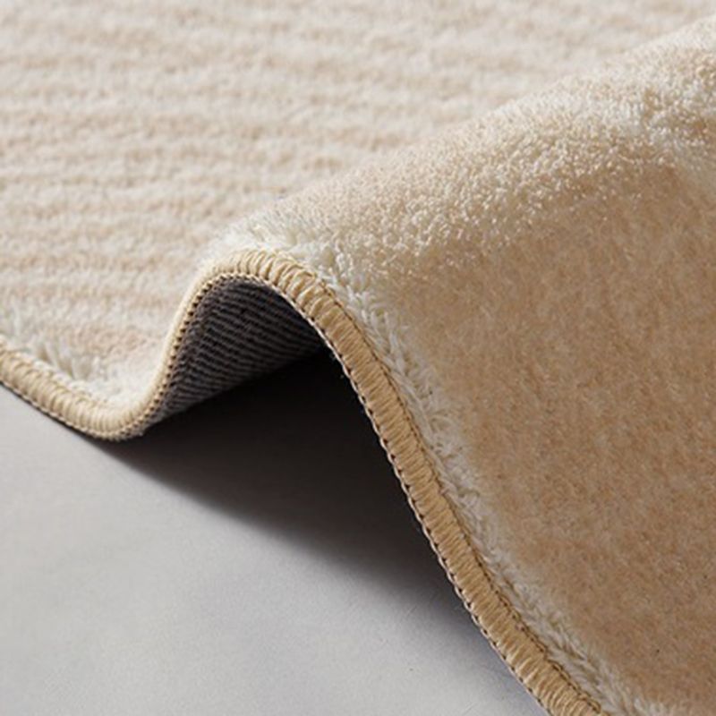Casual Apricot Carpet Contemporary Washable Rug Indoor Area Rug for Living Room