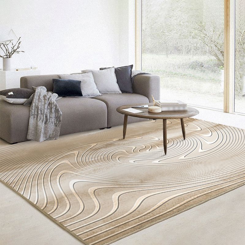 Tapis moderne wabi-sabi simple tapis de tapis simple polyester le tapis de support non glissant pour la décoration intérieure