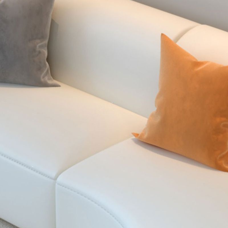 White Durable Sectional Sofas Cushion Solid Wood Sofa for Living Room