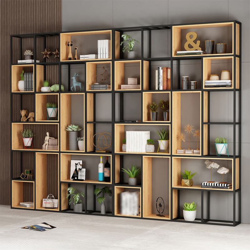 Open Etagere Bookcase Modern Style Shelf Bookcase with Shelves