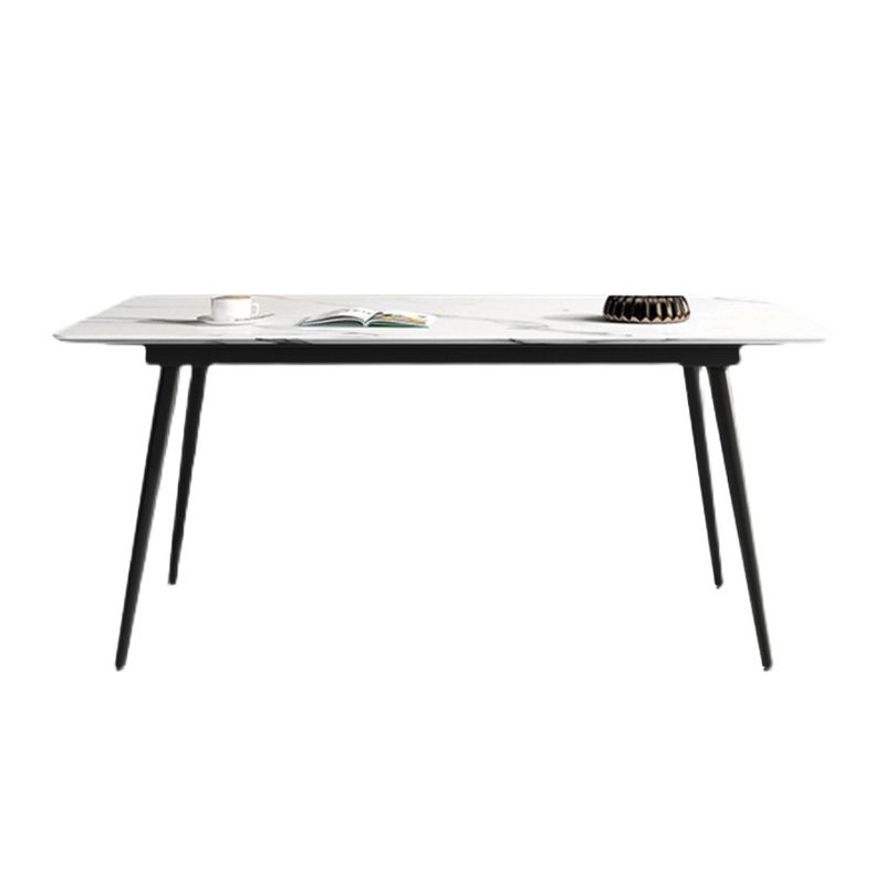 Mesa de comedor rectangular industrial Muebles de 4 patas para el comedor