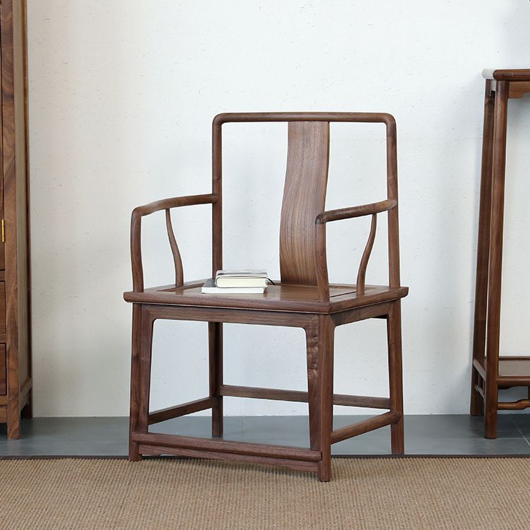Modern Kitchen Dining Chair Solid Wood Open Back Dining Chair