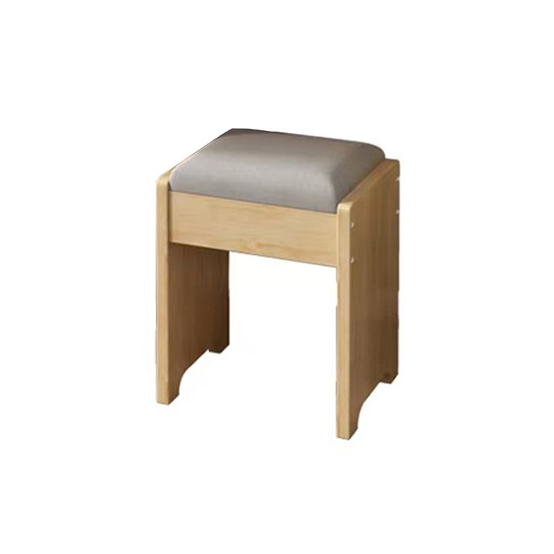 Mirror & 4 Drawers Makeup Vanity Nordic Solid Wood Dressing Table