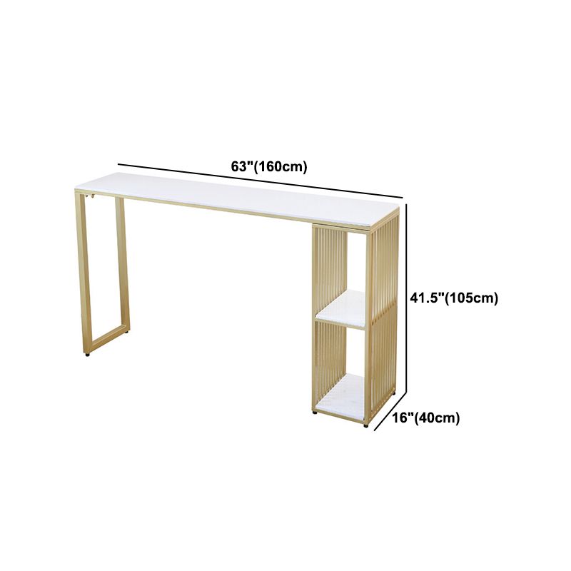 Glam Stone Bar Table Set 1/2/3 Pieces Rectangular Counter Set