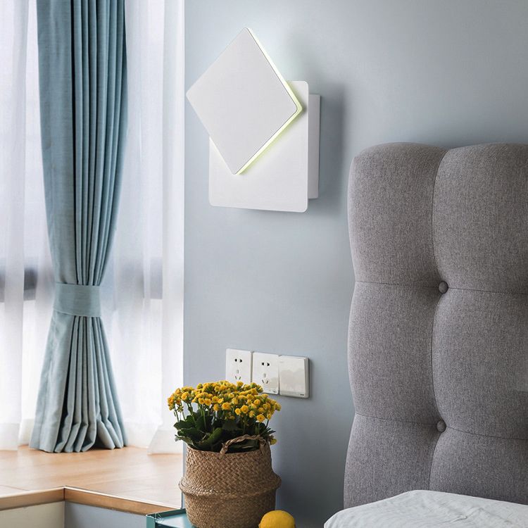 Minimalist LED Wall Mount Light Angle Adjustable Aluminium Wall Light for Bedroom