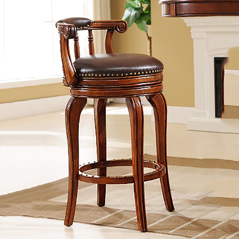 Modern 1/3 Pieces Solid Wood Pub Table Set Round Counter Table for Dining Room