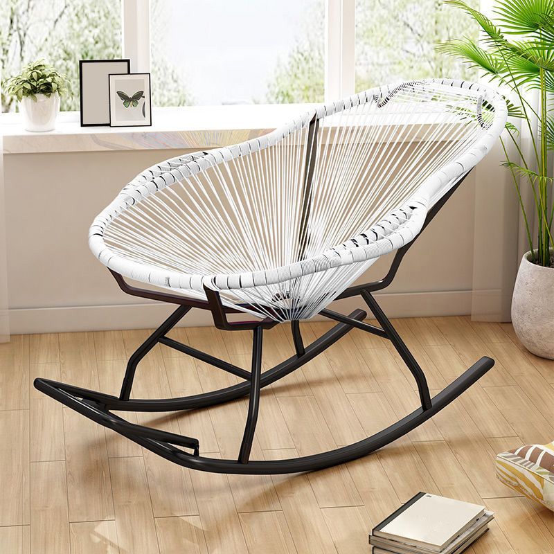 Contemporary Rattan Rocking Chair Outdoor Rocking Chair for Break