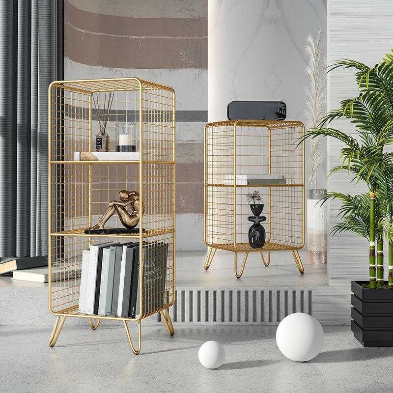 Urban Shelf Bookcase Closed Back Vertical Metal Bookshelf for Living Room