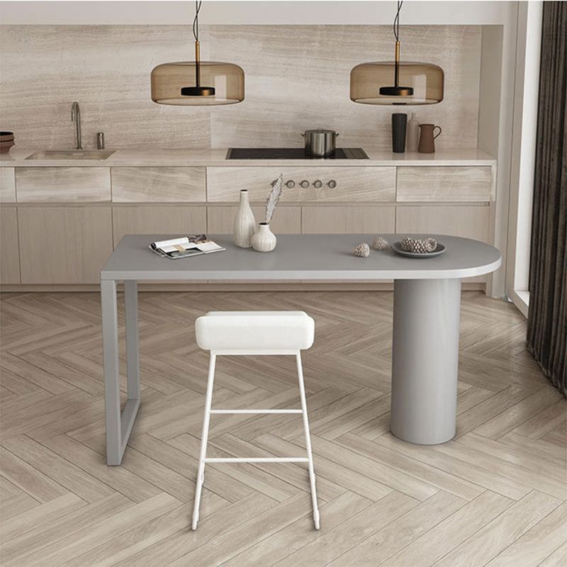 Simple 42-inch Height Bar Table Wood Top Bar Table, for Living Room