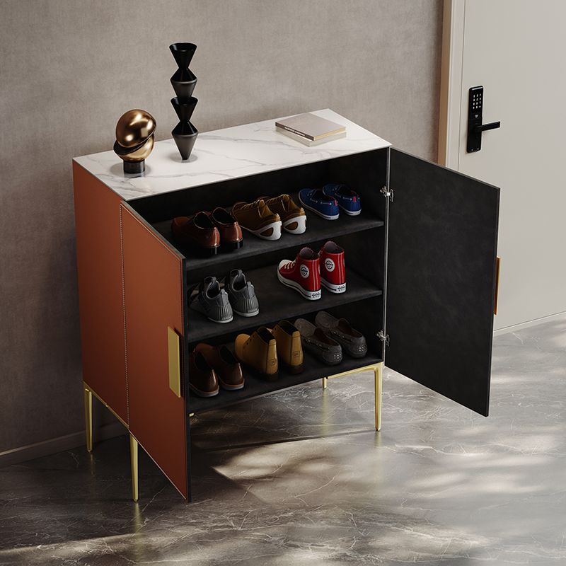 Orange Cabinet Standard 33.46" Tall Accent Cabinet with Doors