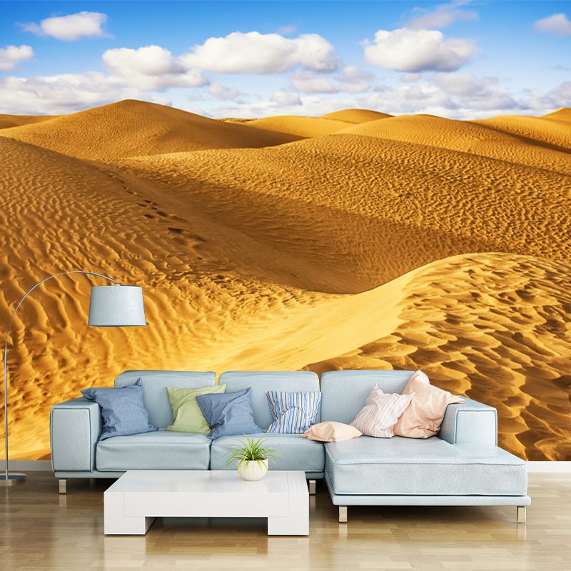 Grand Desert Dunes Scene Mural for Home Natural Landscape Wall Decor, Custom Size