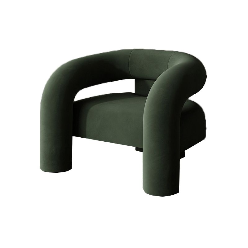 Velvet Armchair 30.70" High Solid Wood Frame Chair for Living Room