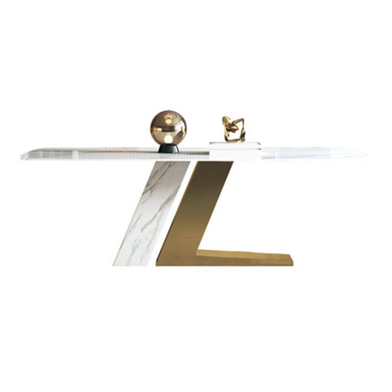 Modern Sintered Stone Top Dining Set Rectangle 1/4/5/7 Pieces Dinette Table Set