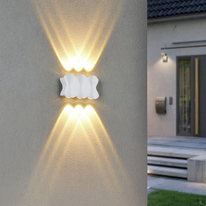 Moderne muur gemonteerd licht aluminium buitenwaterbestendige wandlampen voor tuin