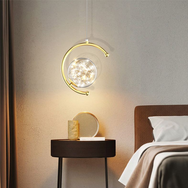 Kogellichtophanging hanger moderne eenvoudige glashanglampen voor restaurant