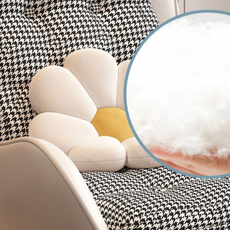 Modern Rocking Chair Upholstered Tufted Cushions with Light Legs Glider