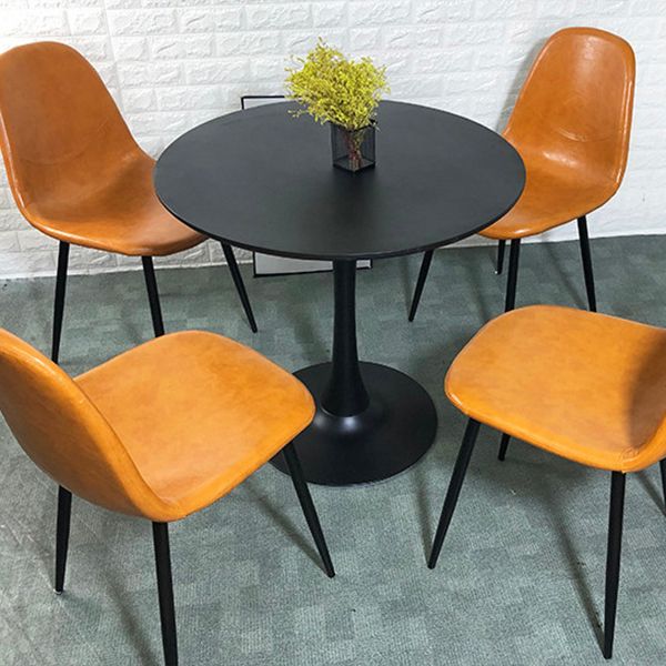 Round Dining Table Modern Tulip Base Fixed Table of Sintered Stone