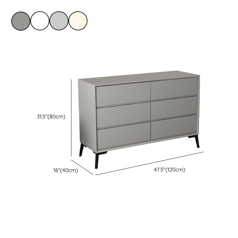 Modernism Horizontal Dresser Wood Storage Lingerie Chest for Home