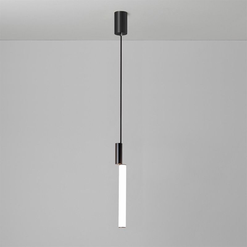Cylindrical Hanging Ceiling Light Modern Acrylic LED Bedroom Suspended Lighting Fixture