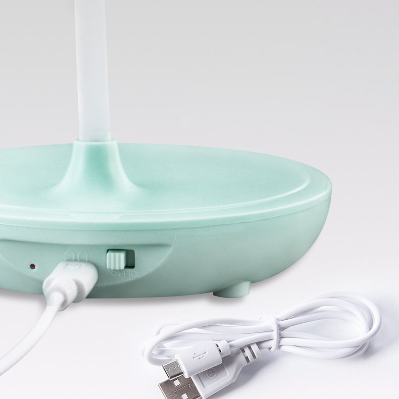 Lampade per comodini rotondi Modern Plastic 1 Lampada da tavolo a LED LED