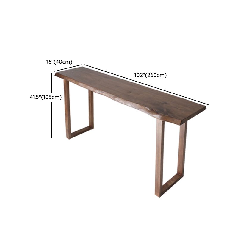 Contemporary Rectangle Pub Table Set 1/4/5 Pcs Bar Table with Wooden Stools