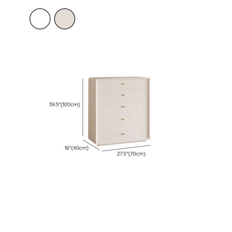Modern Standard Storage Cabinet White Wood Side Cabinet with Drawers