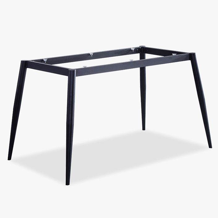 Sintered Stone Grey Tone Table Industrial 4 Legs Table for Dining Room
