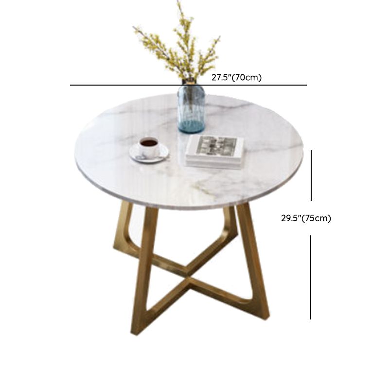 Modern 1/2/5 Pieces Dining Set Round Stone Dining Table for Balcony