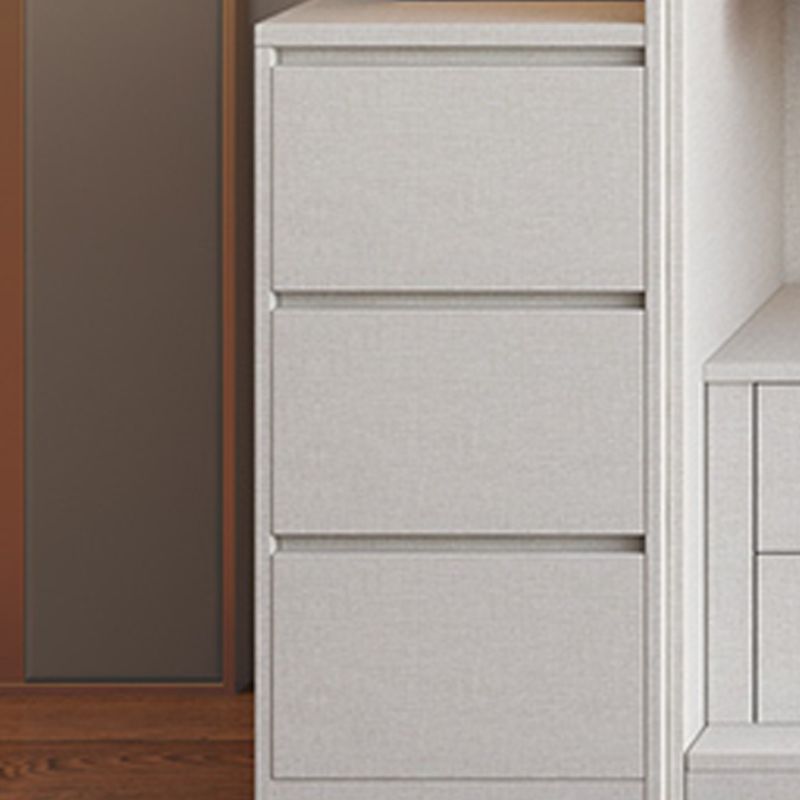 Sliding Wardrobe Armoire with Drawer Wooden Wardrobe Closet for Home