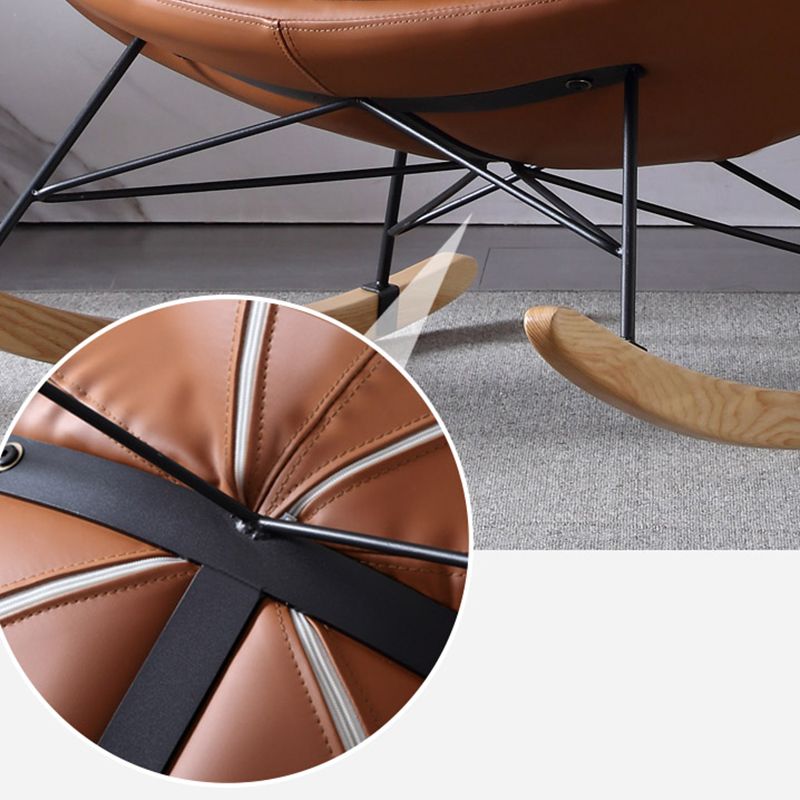 Armless Accent Chair 37.40" L x 37.40" W x 35.43" H Tufted Back Lounge Chair