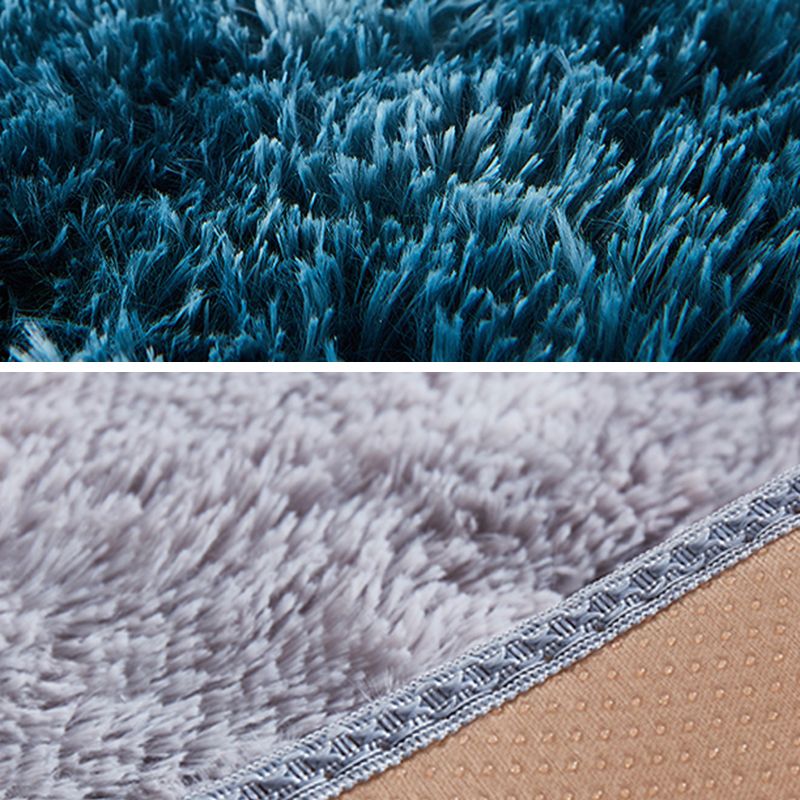 Multicolor Comfort Area Carpet Polyester Solid Indoor Rug Anti-Slip Backing Carpet for Living Room