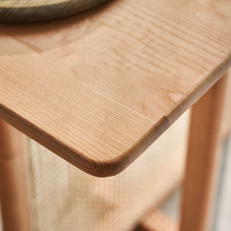 Eschenholz-Massivholz-Esstisch, Holzfarbe, Schlichtheit, fester Tisch für das Esszimmer