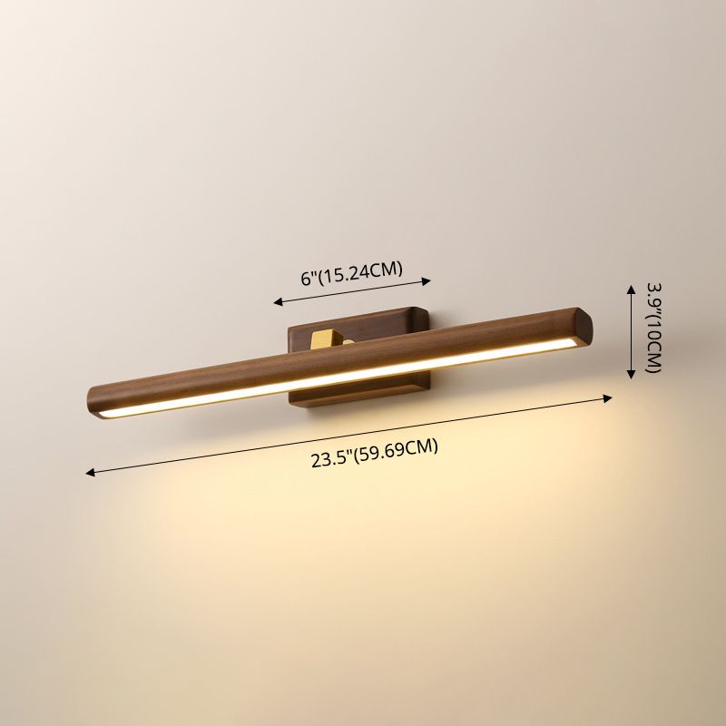 Stile minimalista Vanity Light Bar Walnut LED Vanity Mirror Lights per tavolo da toeletta