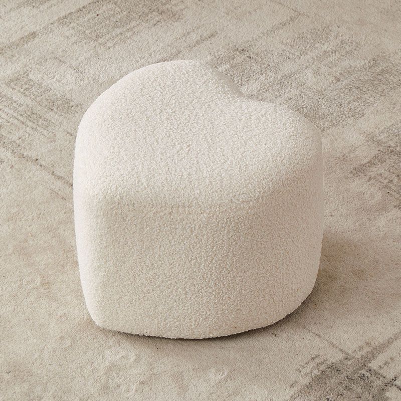Fabric Standard Stool Modern Style Simple Heart-shaped Stool