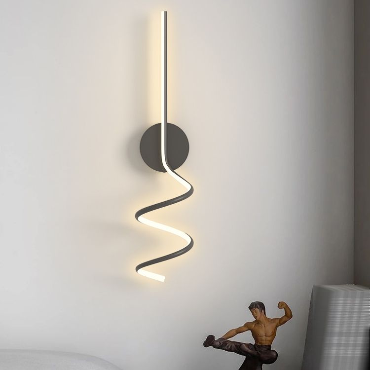 Metal Square Shape Wall Light Modern Style 1 Light Wall Mount Light