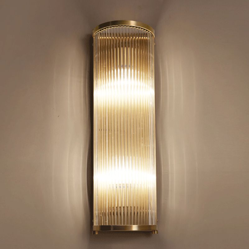 Wall Mounted Light Fixture Modern Glass Wall Mounted Lighting in Gold